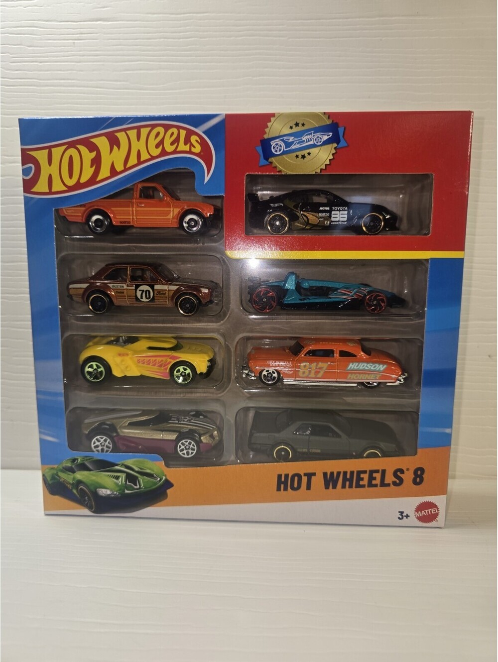 Hot Wheels 8-Car Gift Pack Factory Sealed Reversed Hudson Hornet Packaging Error